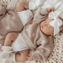 3 Little Crowns Chunky Knit Jumper - Flowers