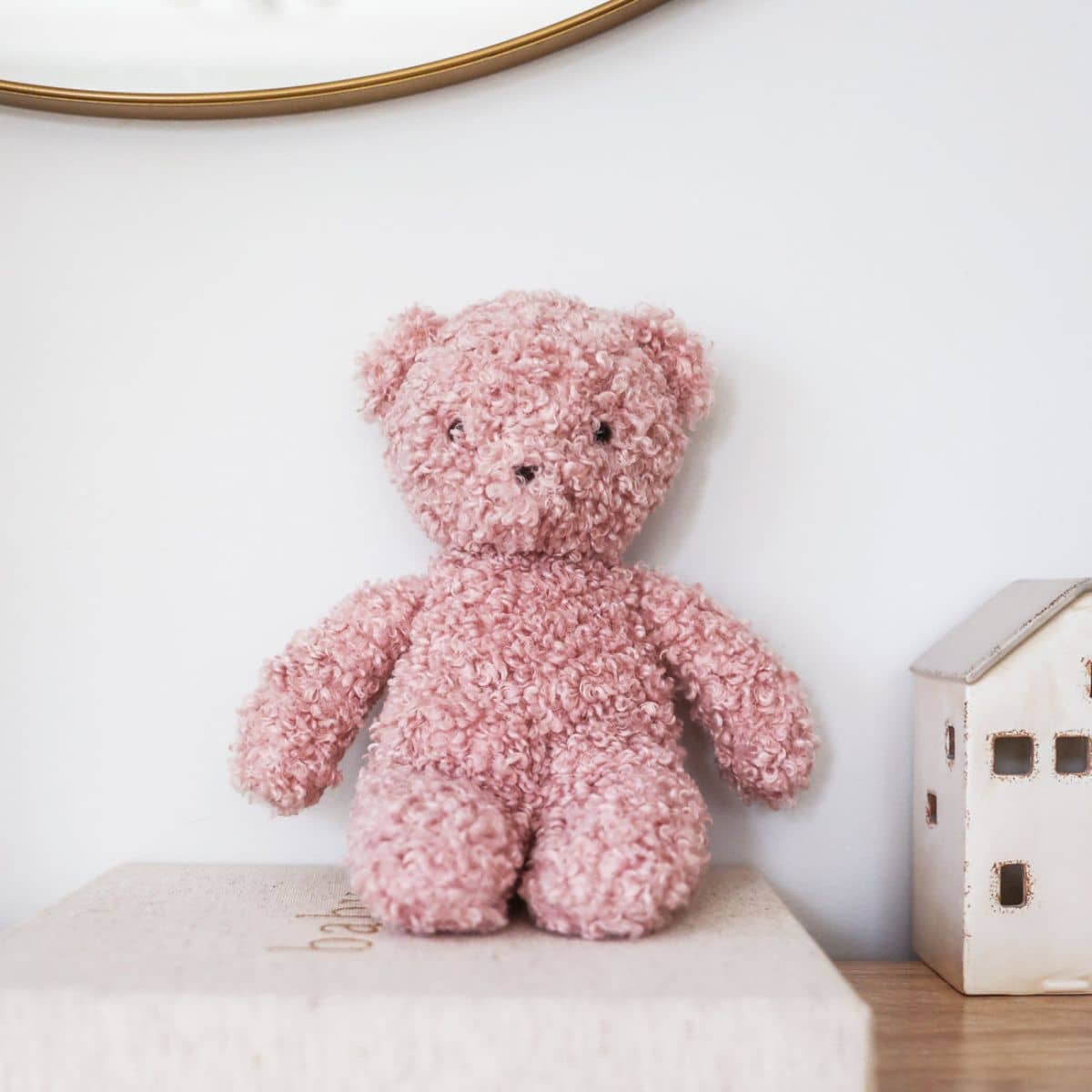 Alimrose Charlie Sherpa Baby Bear - Petal