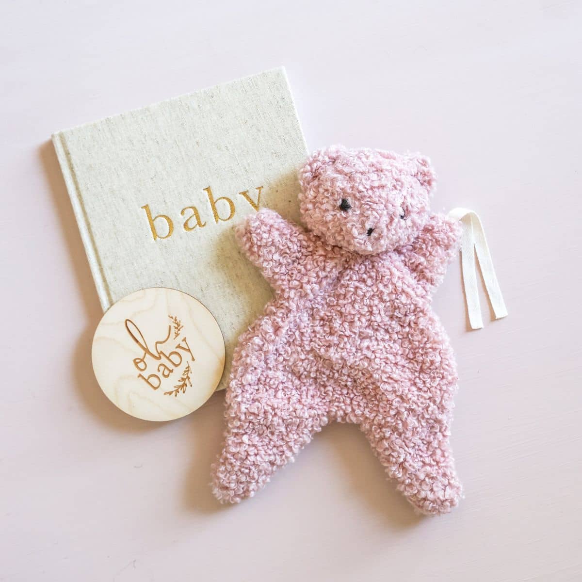 Alimrose Charlie Bear Paci Comforter - Petal