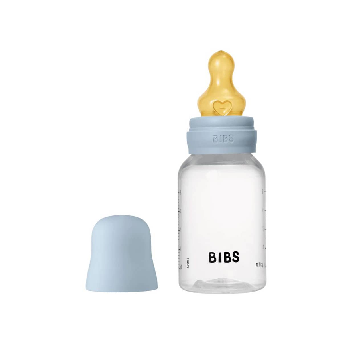BIBS Baby PP Bottle - Latex Teat - 150ml - Baby Blue