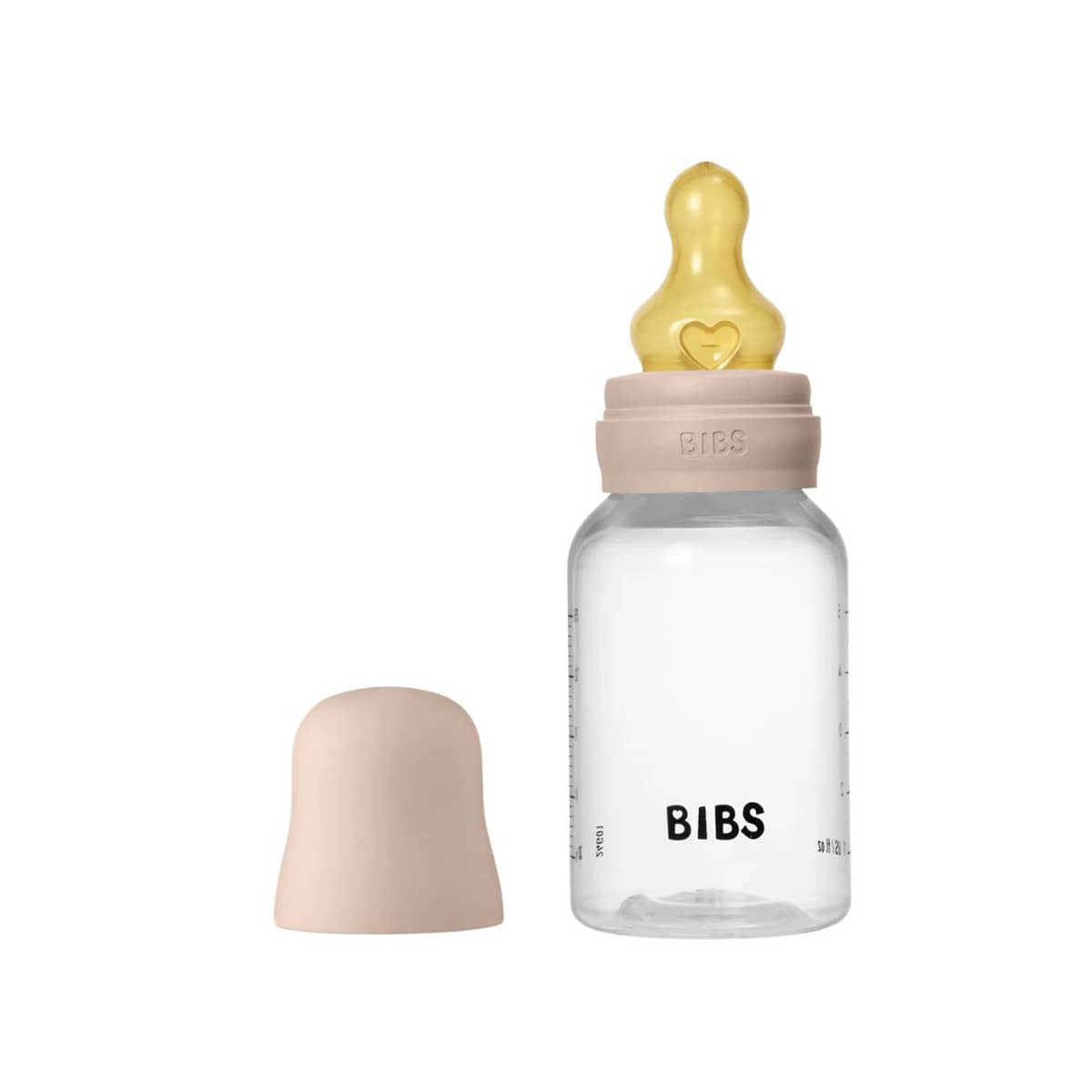 BIBS Baby PP Bottle - Latex Teat - 150ml - Blush