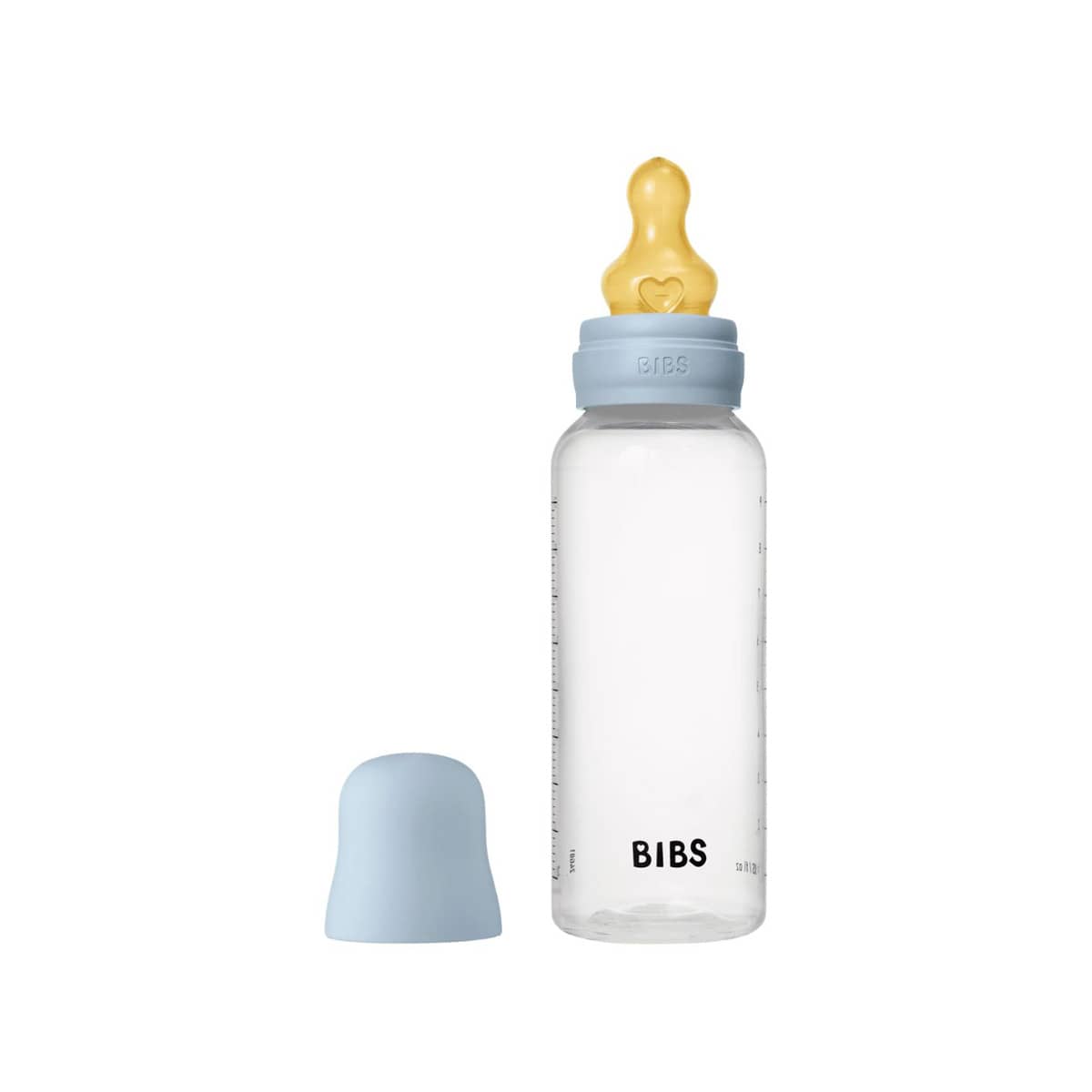 BIBS Baby PP Bottle - Latex Teat - 270ml - Baby Blue
