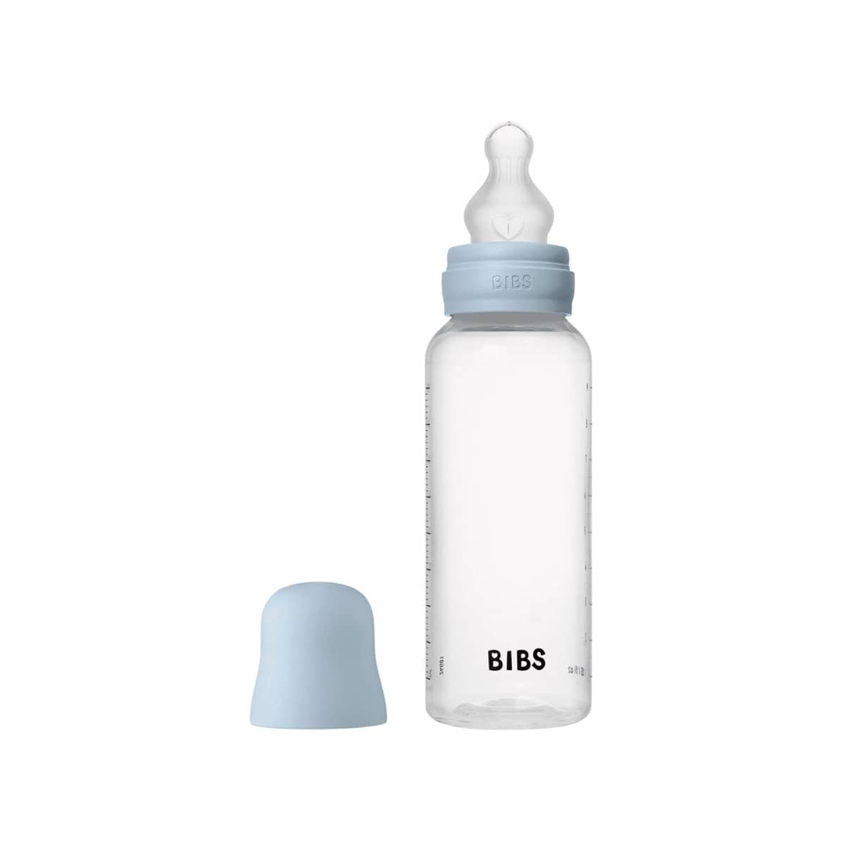 BIBS Baby PP Bottle - Silicone Teat - 270ml - Baby Blue