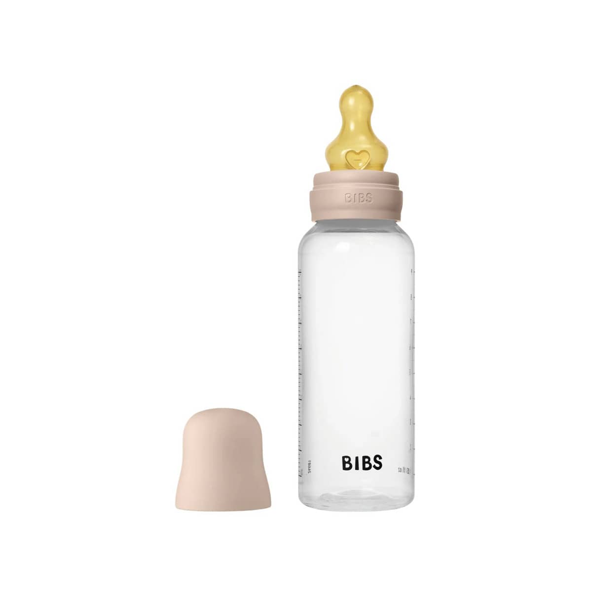 BIBS Baby PP Bottle - Latex Teat - 270ml - Blush