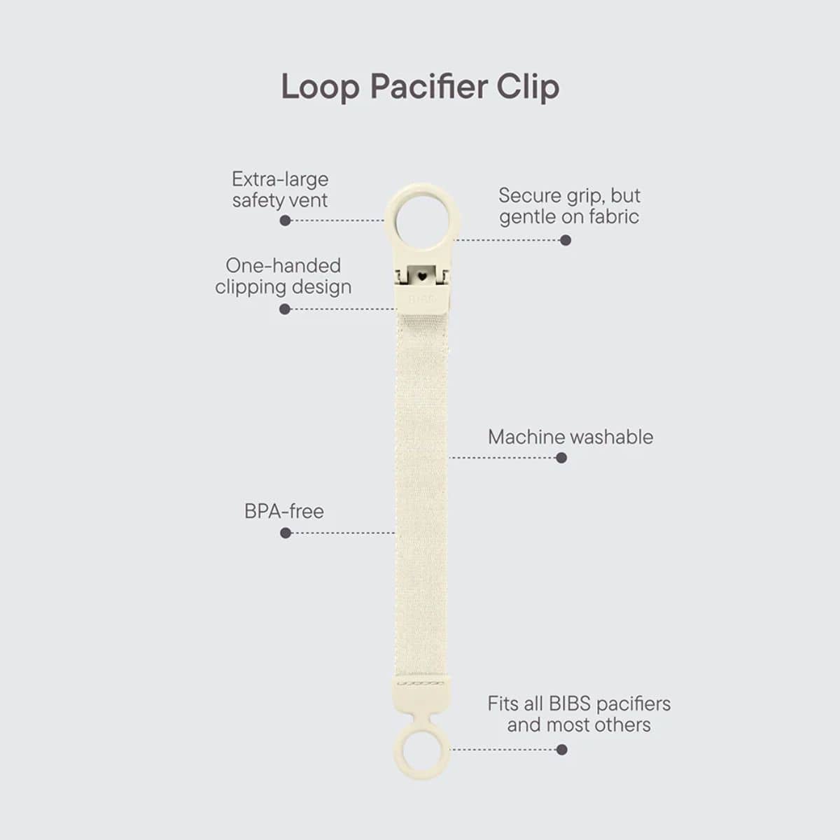 BIBS Pacifier Clip Loop