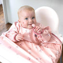 BIBaDO Baby Coverall Bib - Long Sleeve - Curious Cottontails