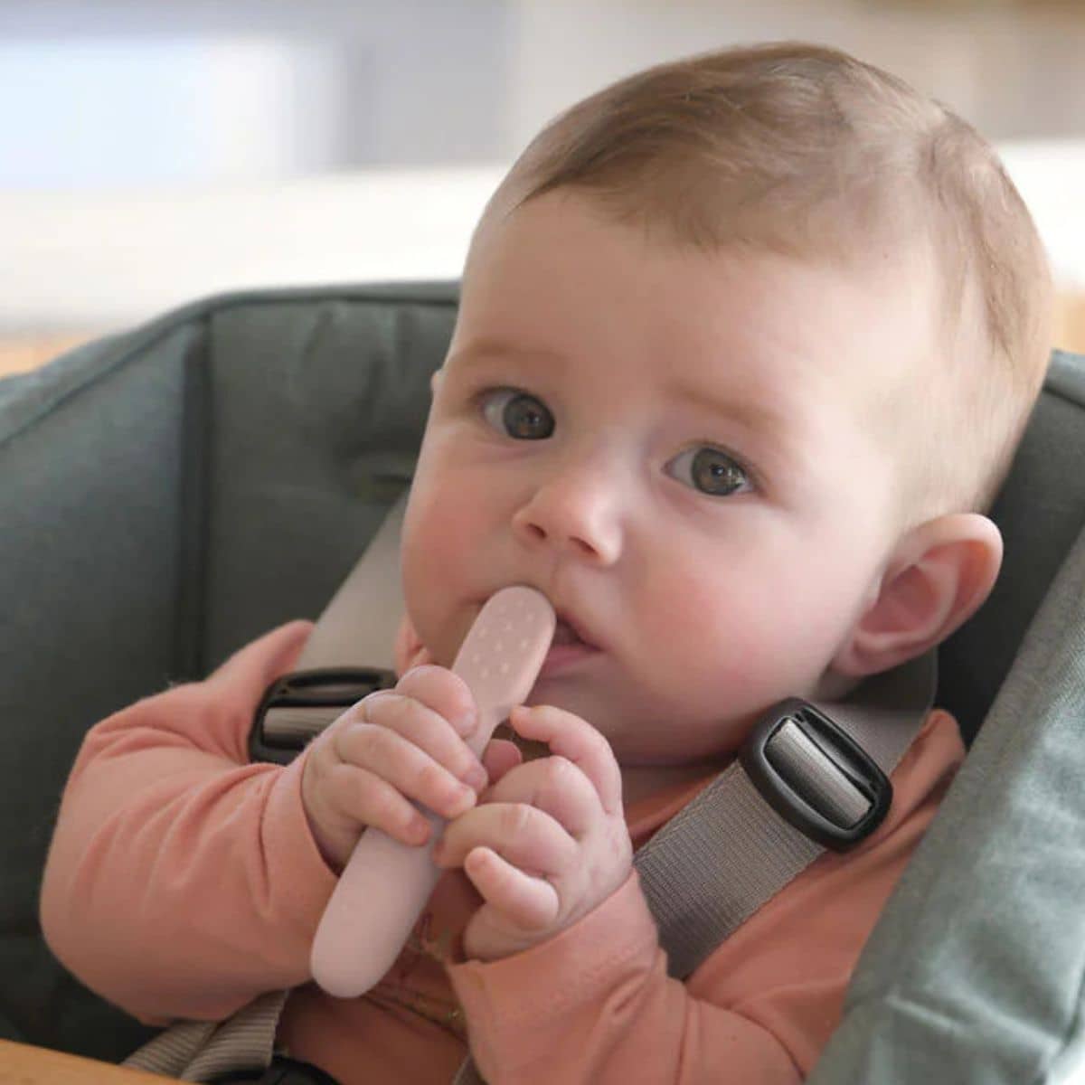 Beaba Silicone Pre-Spoon Set - Cotton Candy/Sorbet