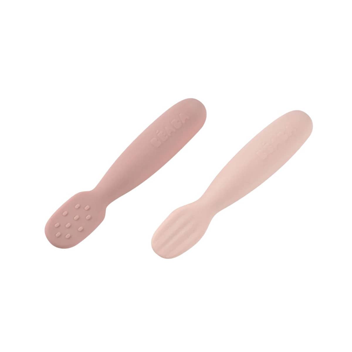 Beaba Silicone Pre-Spoon Set - Cotton Candy / Sorbet