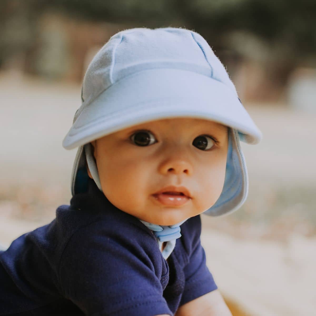 Bedhead Legionnaire Hat with Strap - Baby Blue