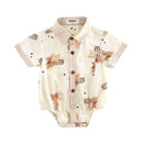 Bencer & Hazelnut Collared Bodysuit/Shirt - Peshal the Christmas Bear