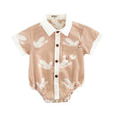 Bencer & Hazelnut Collared Bodysuit/Shirt - Turtle Dove