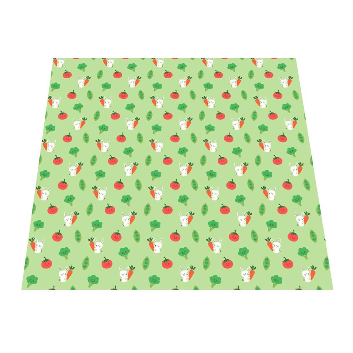 Bibetta Wipeezee XL Splash Mat - Green Bunny and Veg