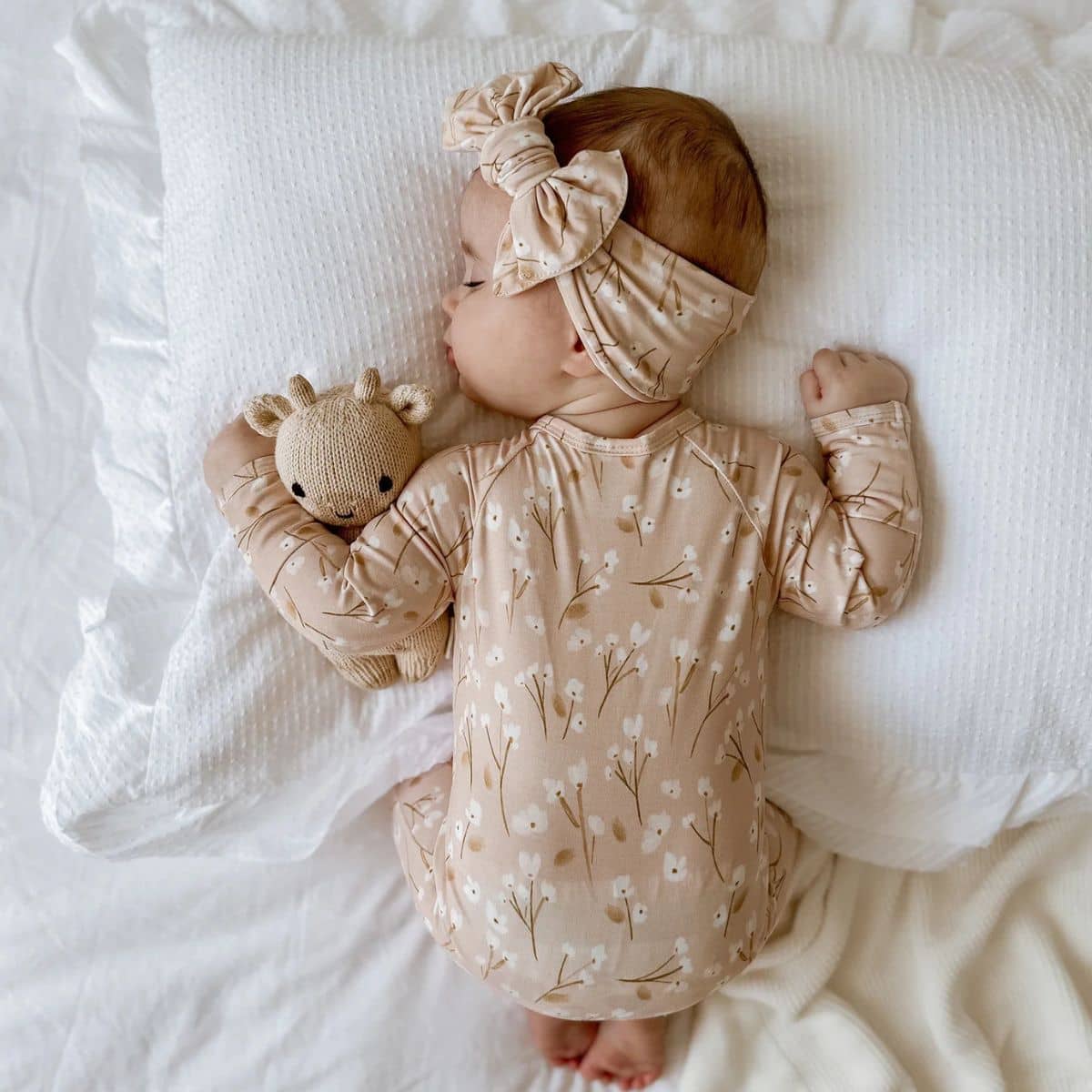 Blossom & Pear Bamboo Growsuit - Blushing Blooms