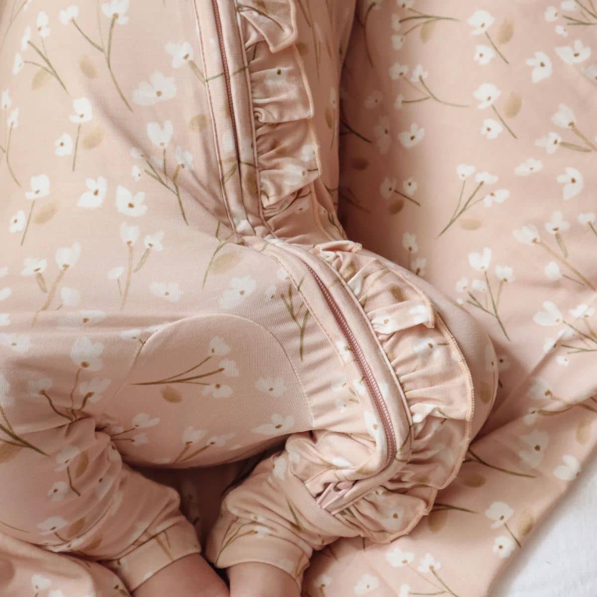 Blossom & Pear Bamboo Growsuit - Blushing Blooms