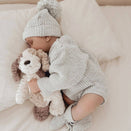 Blossom & Pear Chunky Knit Beanie - Periwinkle Blue