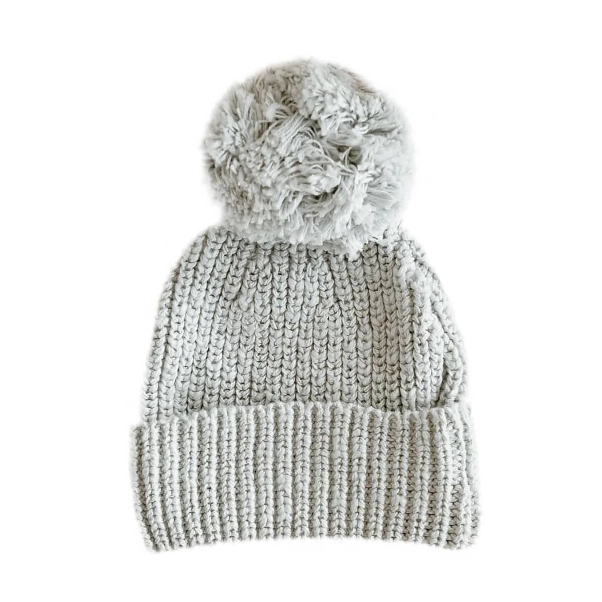 Blossom & Pear Chunky Knit Beanie - Periwinkle Blue