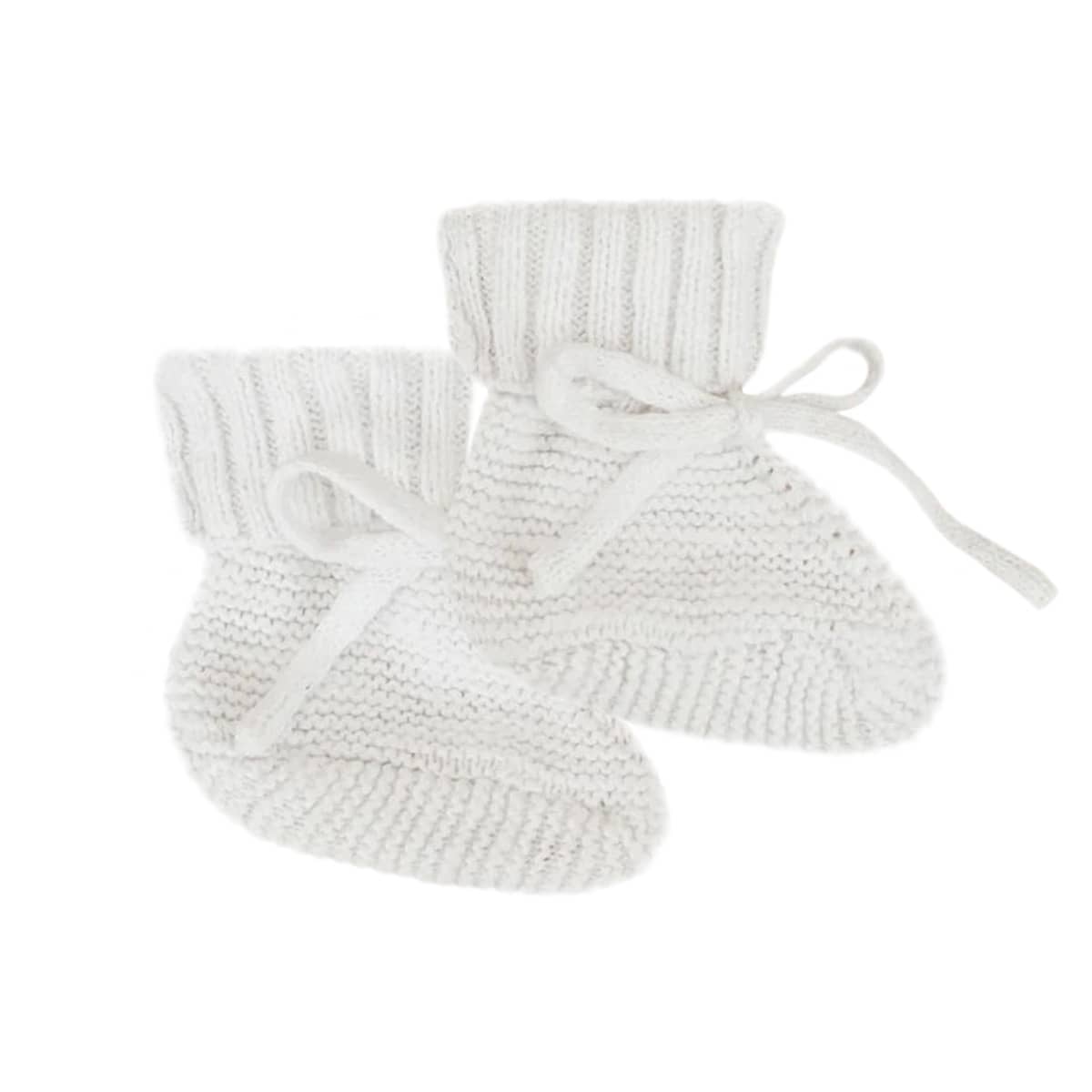 Blossom & Pear Mini Knit Booties - Milk