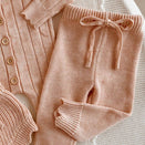 Blossom & Pear Mini Knit Pants - Pink Lemonade