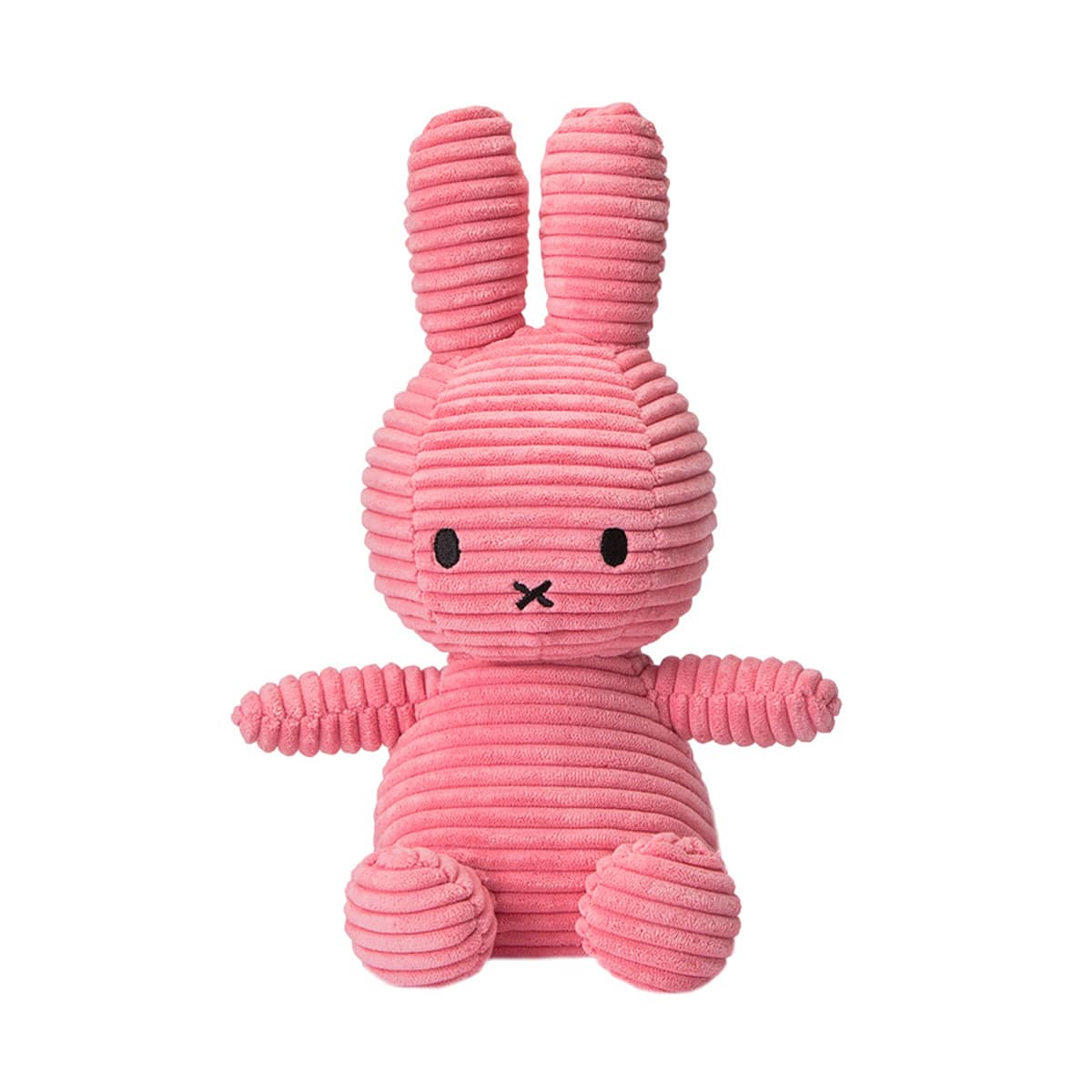Bon Bon Toys Miffy Sitting Corduroy Plush Toy - Bubblegum Pink