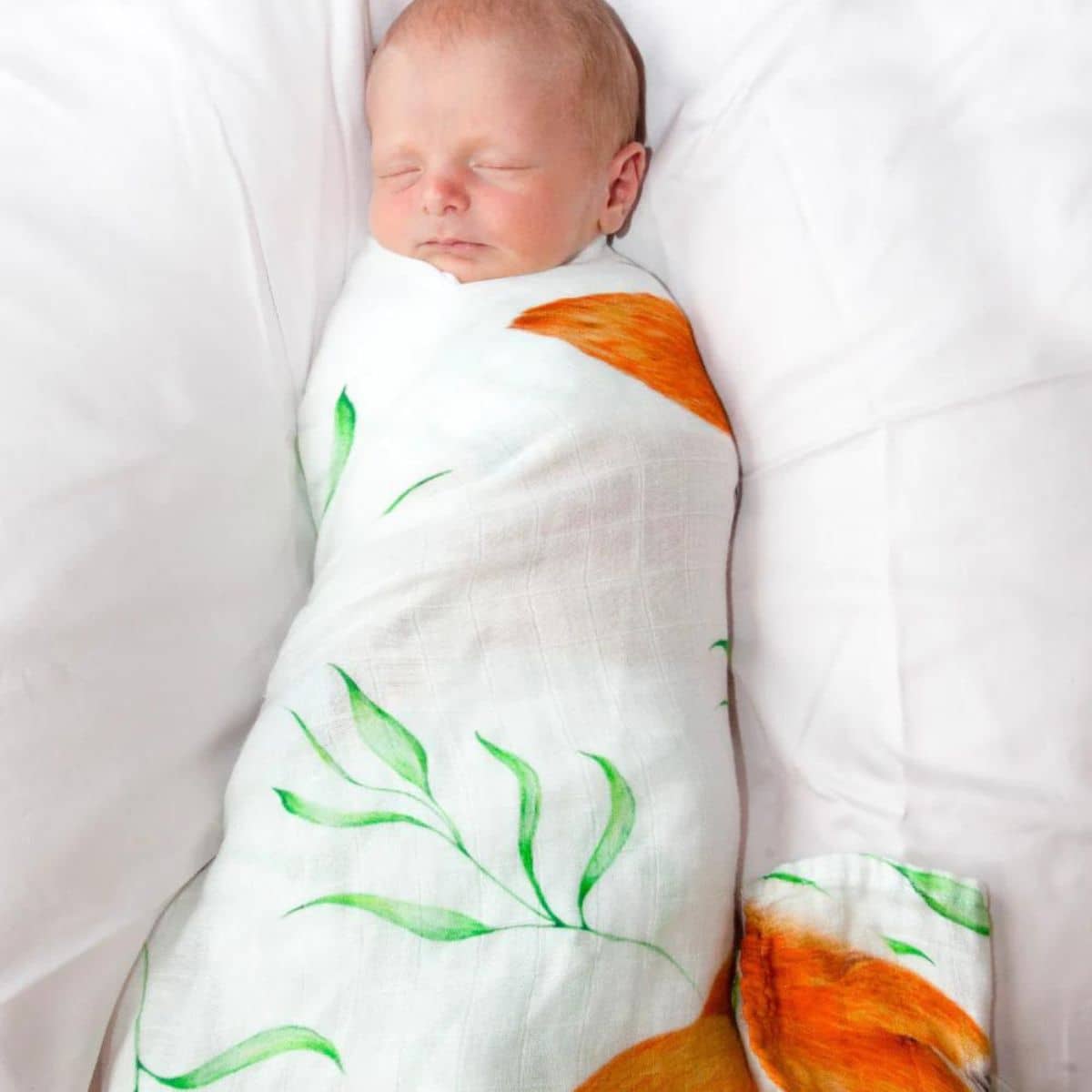 Botanical Baby Swaddle Blanket - Platypus