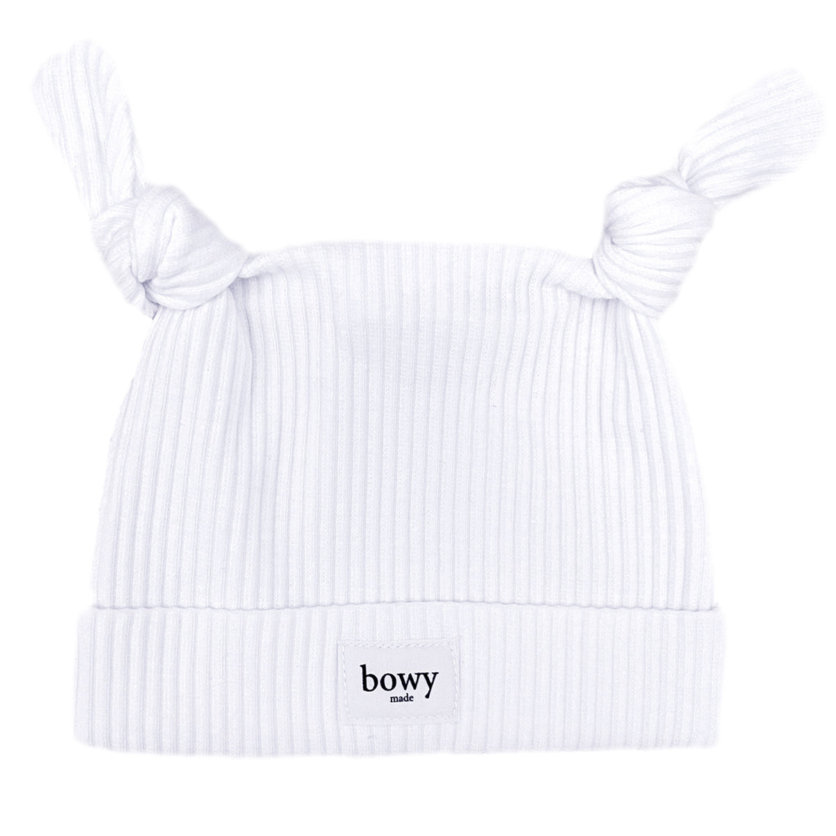Bowy Made Double Knot Beanie - White