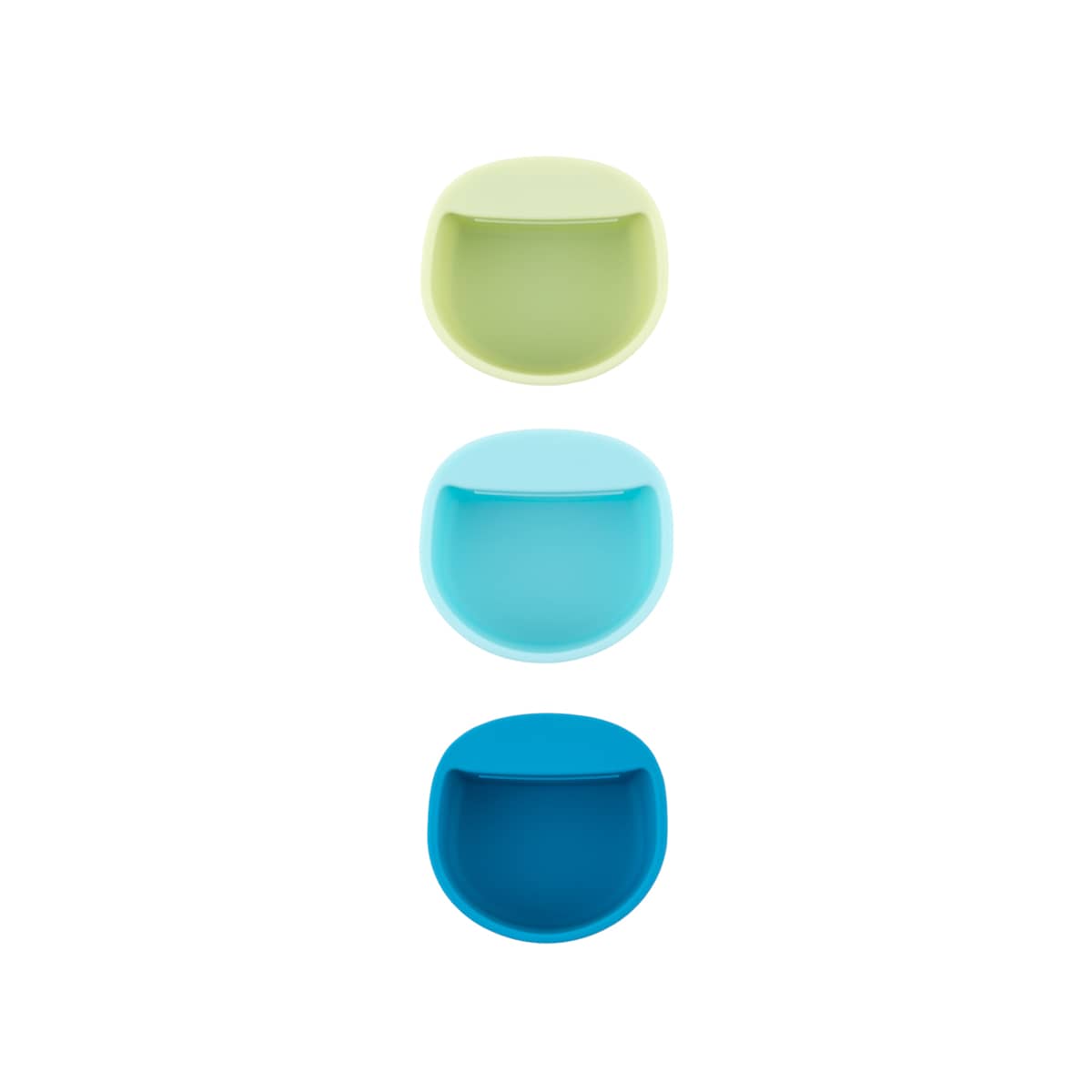 Bumkins Little Dippers Silicone Condiment Cups - Round Pack - Gumdrop Blue