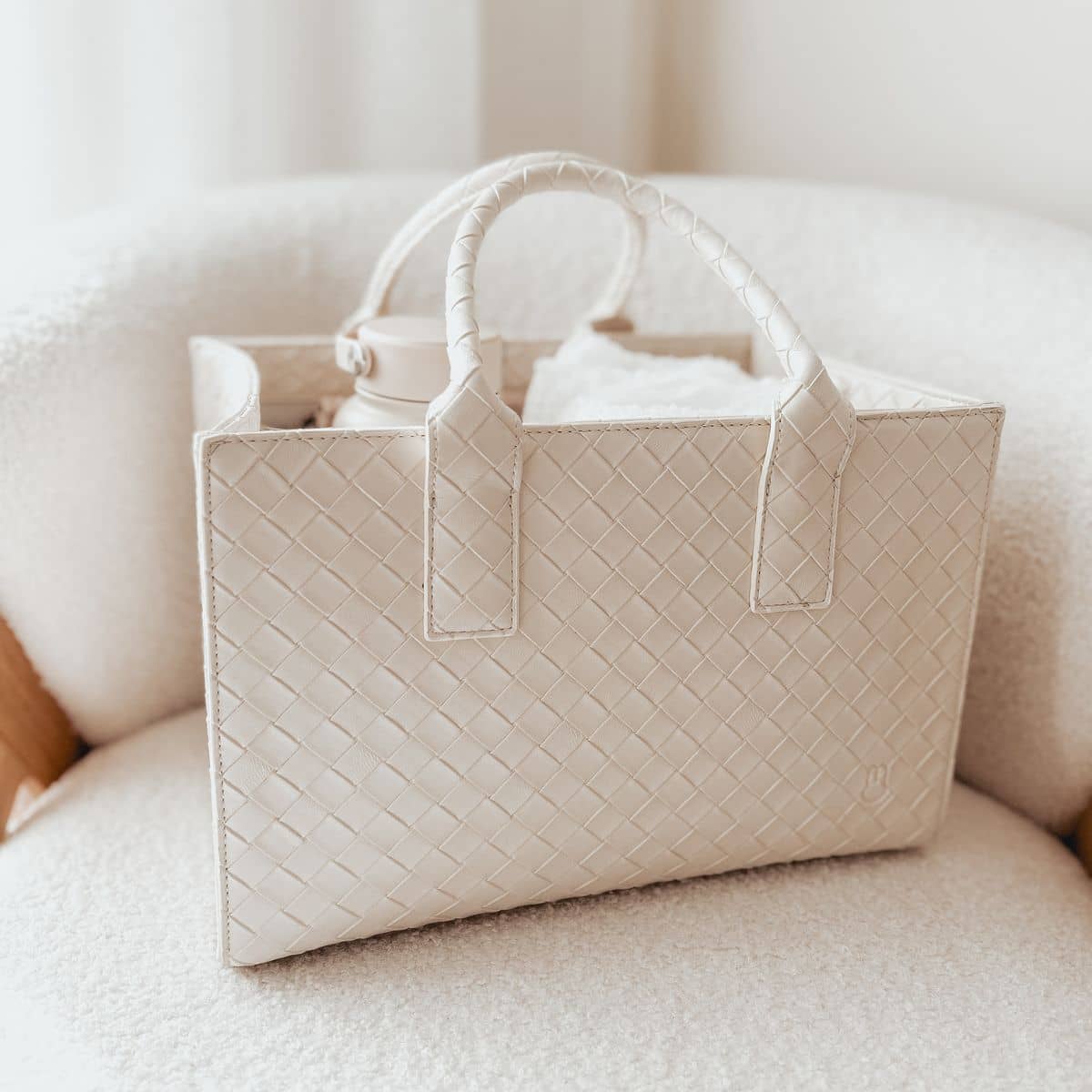 Bunnie Caddie The Mini Edition Nappy Organiser - Off White