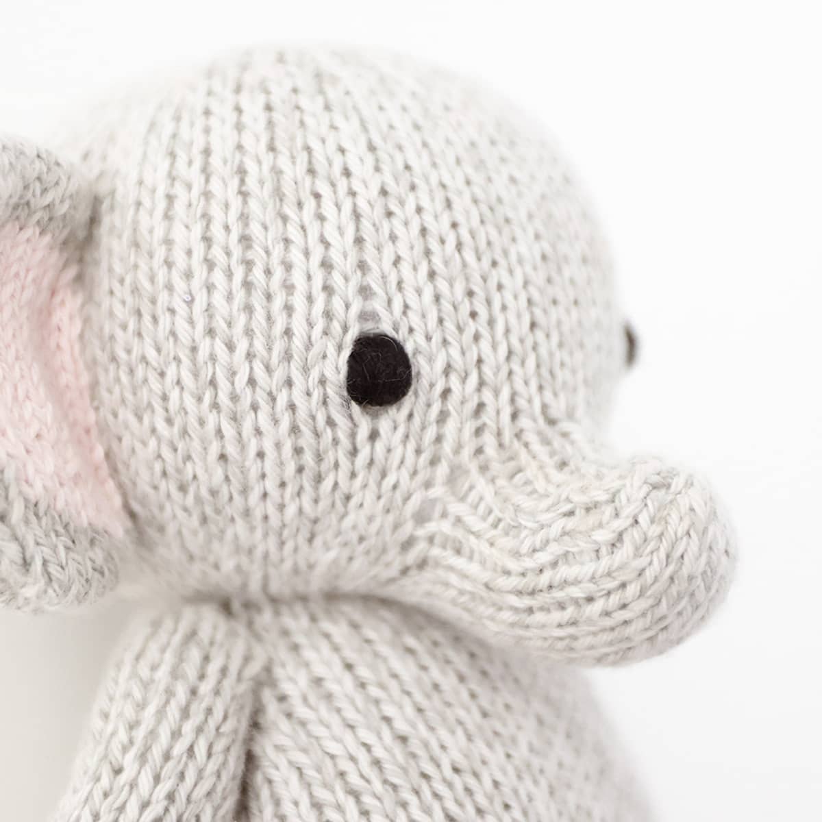 Cuddle + Kind Hand-Knit Doll - Baby Elephant