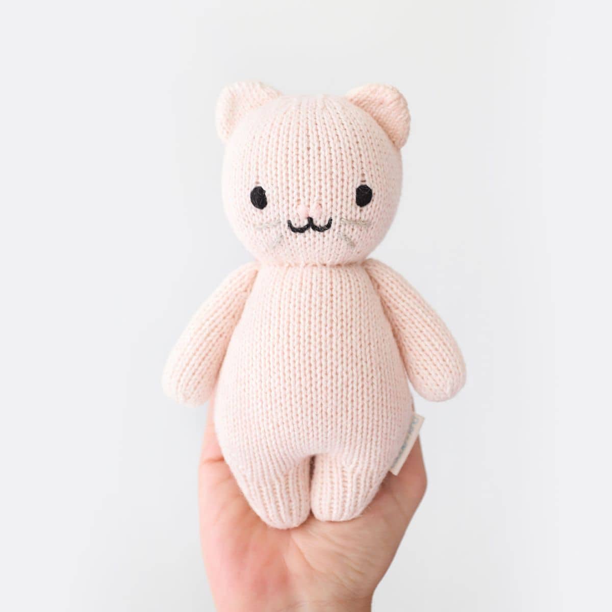 Cuddle + Kind Hand-Knit Doll - Baby Kitten (blush)