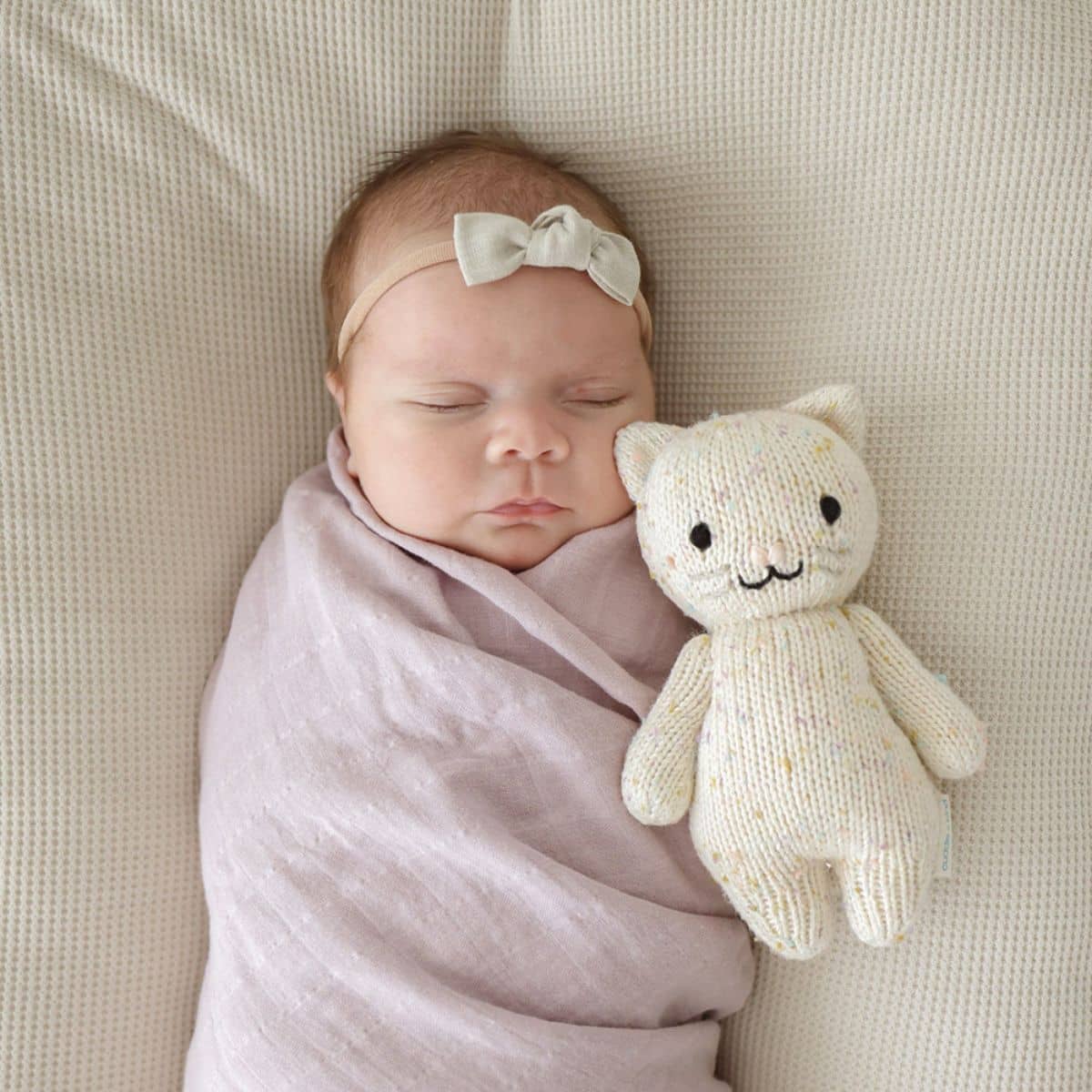 Cuddle + Kind Hand-Knit Doll - Baby Kitten
