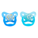 Dr Browns Prevent Contoured Glow in the Dark Pacifiers Blue 6-12m
