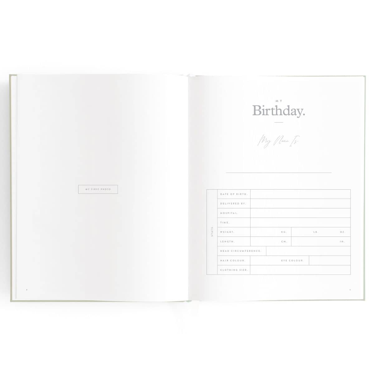 Fox & Fallow Baby Book - Birthday