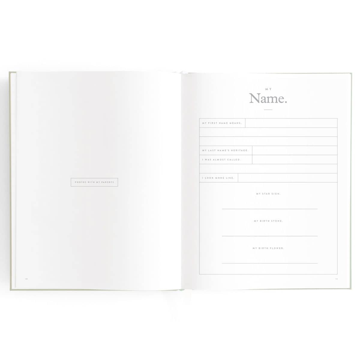 Fox & Fallow Baby Book - My Name