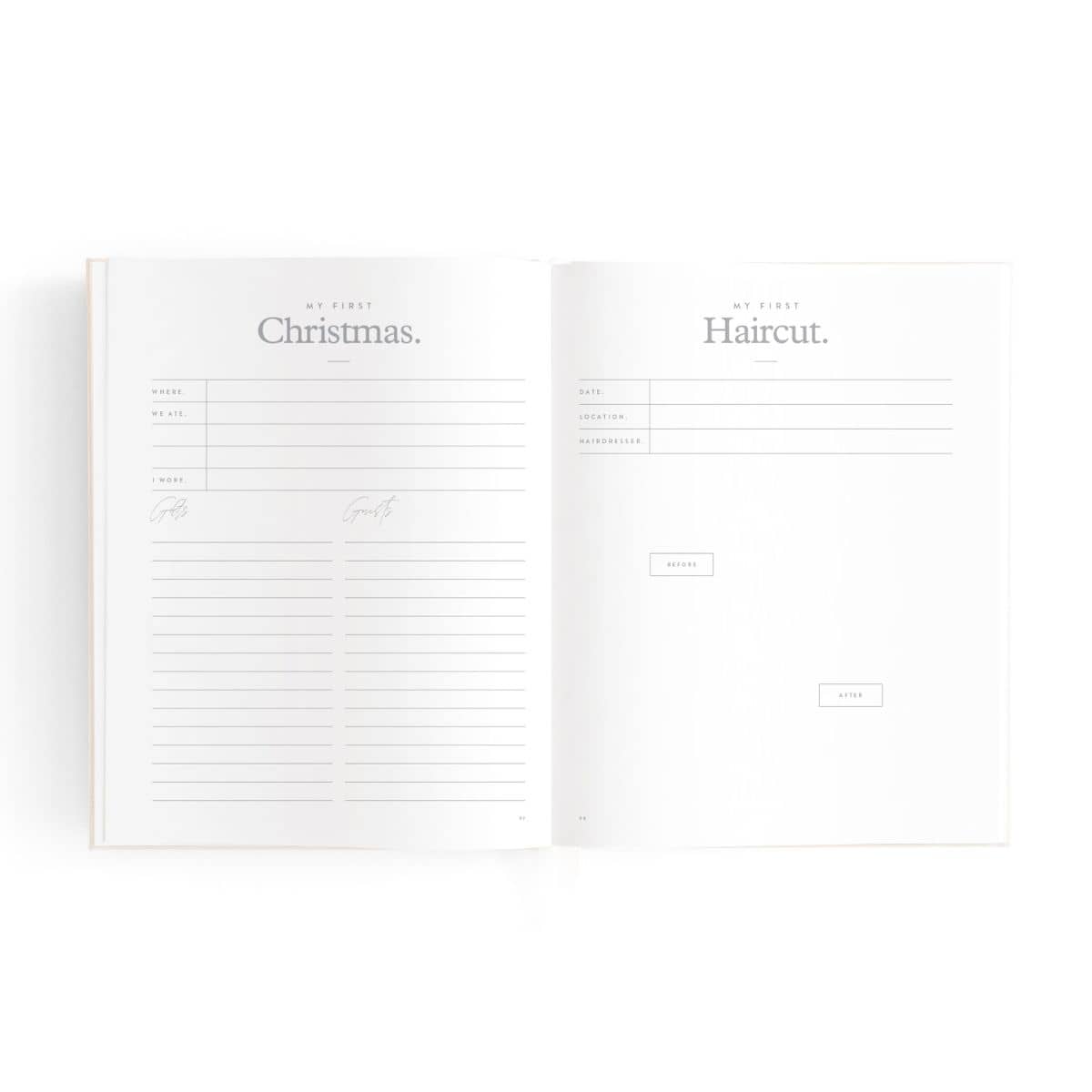 Fox & Fallow Mini Baby Book - My First Christmas/First Haircut