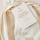 Fox & Fallow Organic Fitted Bassinet Sheet - Coffee Stripe