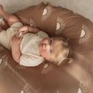 Fox & Fallow Reversible Knit Baby Blanket - Suns Coffee