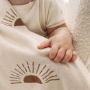 Fox & Fallow Reversible Knit Baby Blanket - Suns Coffee