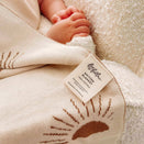 Fox & Fallow Reversible Knit Baby Blanket - Suns Coffee