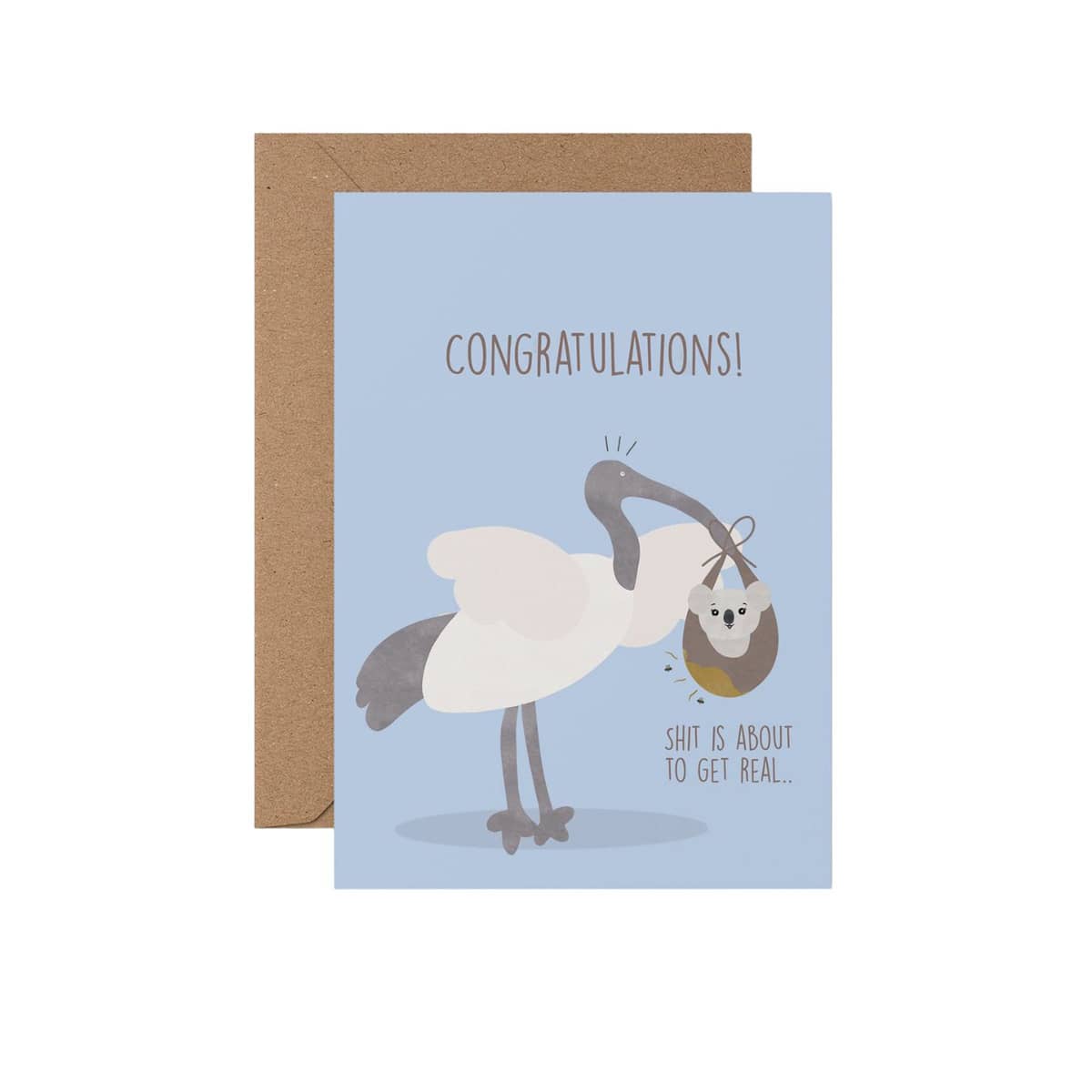 From Rosalie - Greeting Card - Congratulations! Blue