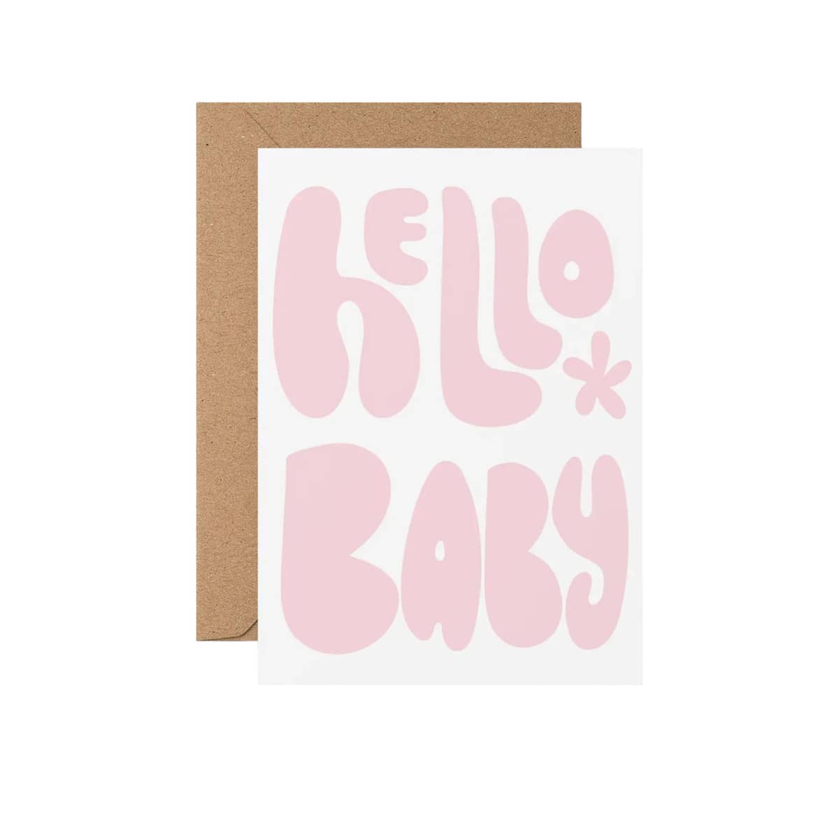 From Rosalie - Greeting Card - Hello Baby Pink