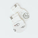 Goumi Stay On Baby Mitts - Two Pack - Abstract Floral + Rose