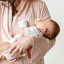 Goumi Stay On Baby Mitts - Two Pack - Abstract Floral + Rose