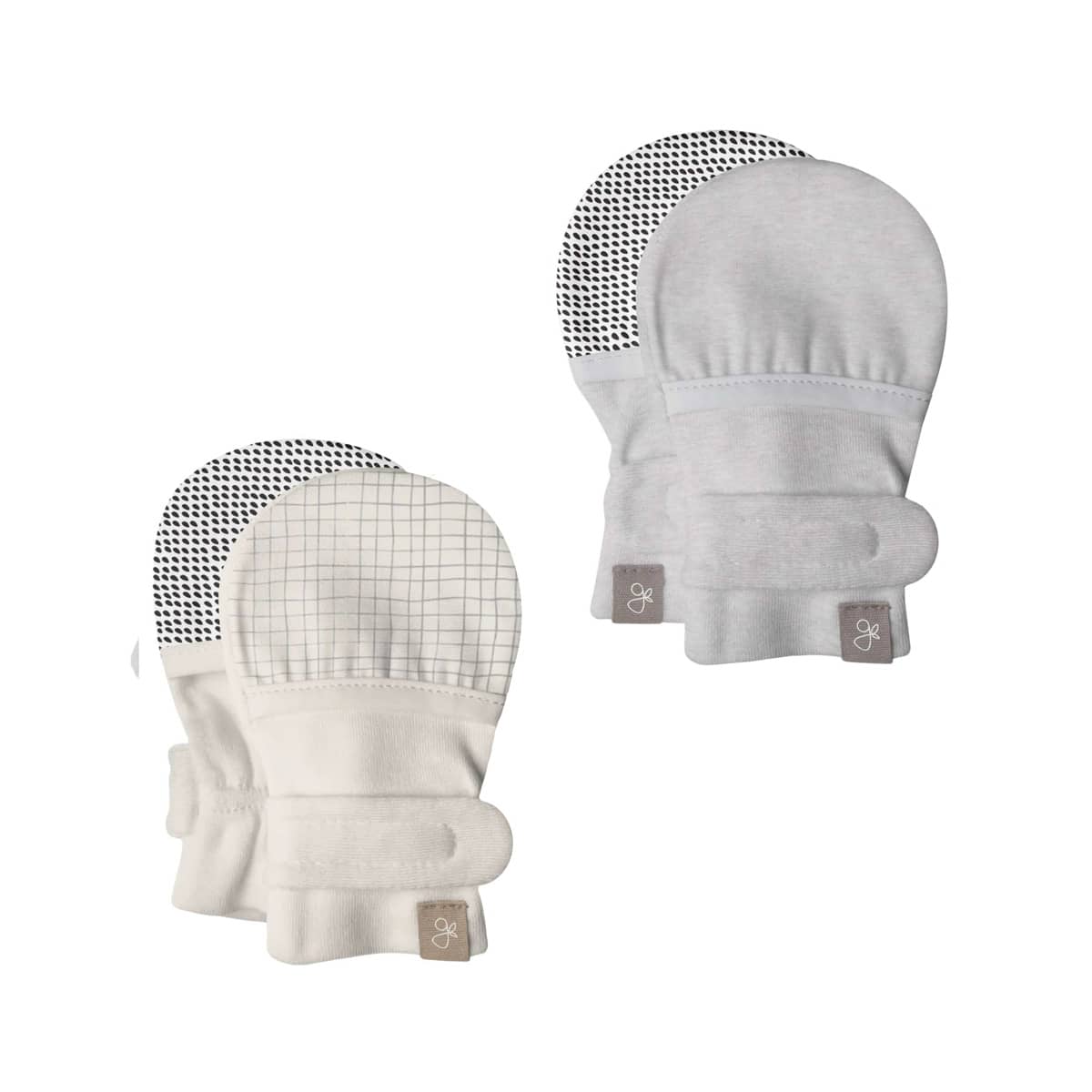 Goumi Stay On Baby Mitts - Two Pack - Storm Grey + Gridlock