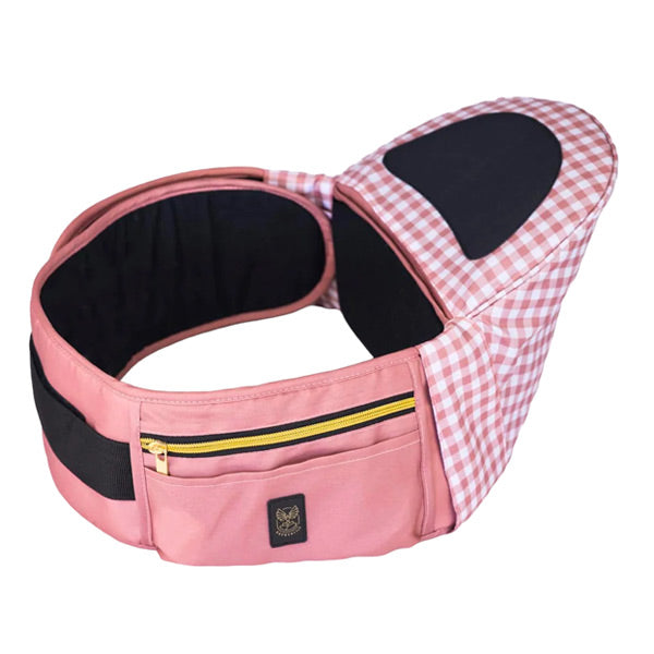 Hackerlily HipSurfer - Hipseat Baby Carrier with Cover - Blush