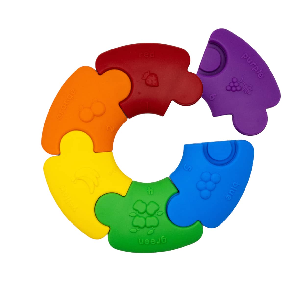 Jellystone Designs Colour Wheel Teether and Toy - Bright