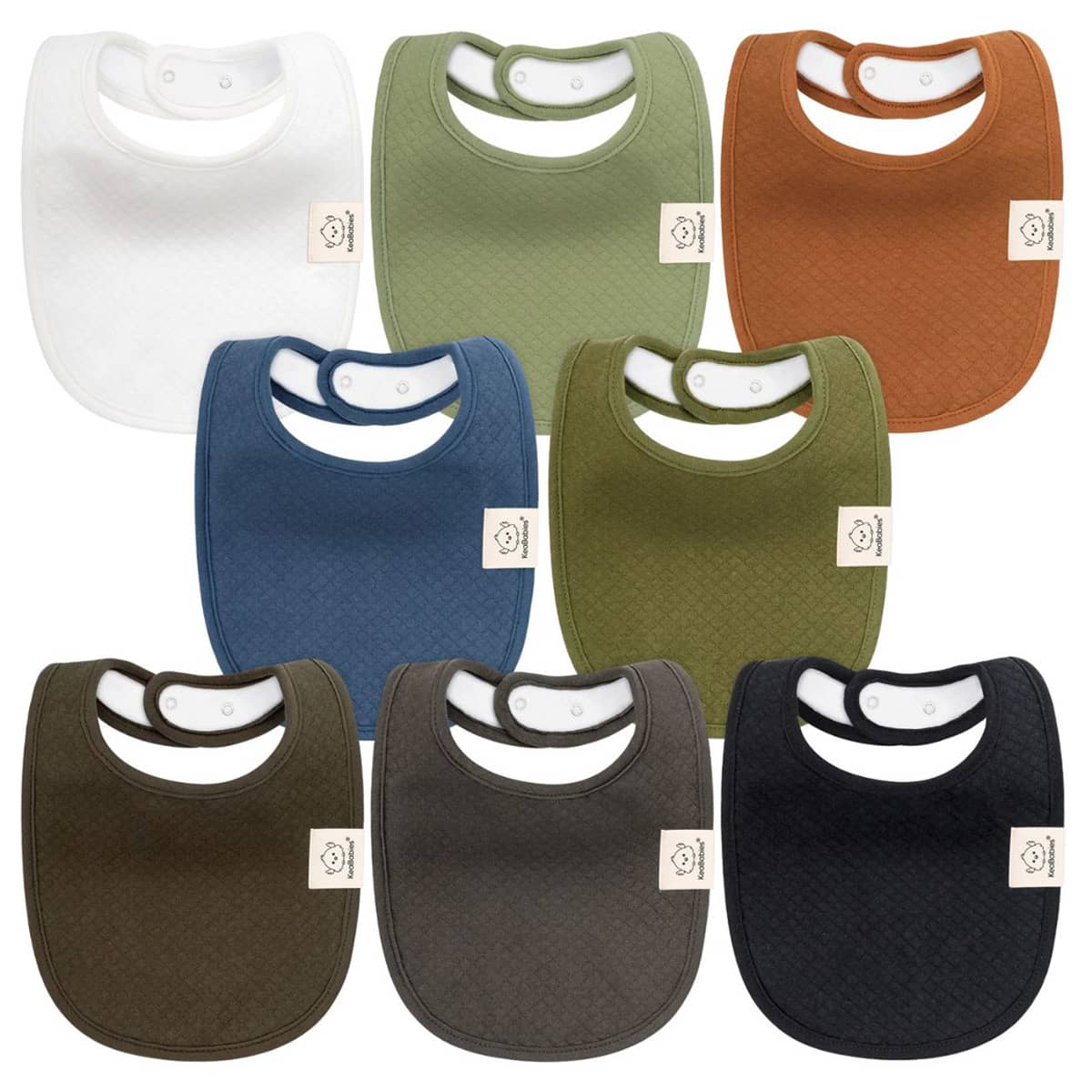 KeaBabies Quin Organic Baby Bibs Set Basic – babyshop