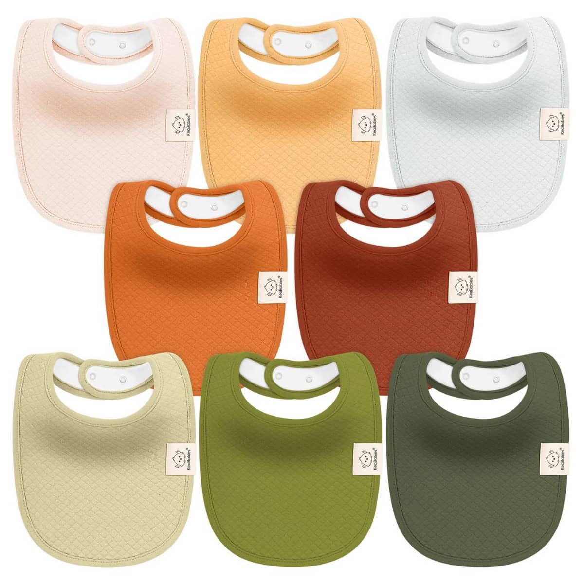 KeaBabies Quin Organic Baby Bibs Set Sahara – babyshop