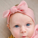 Kiin Baby Bamboo Stretch Bow Headband - Peony