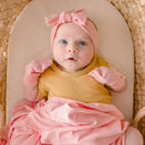 Kiin Baby Bamboo Stretch Bow Headband - Peony