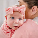 Kiin Baby Bamboo Stretch Bow Headband - Peony